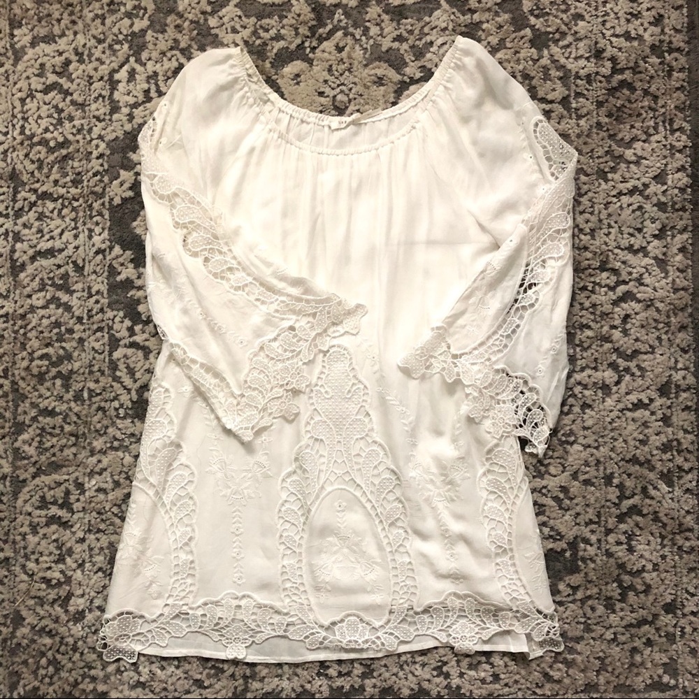 White Lace Top (Large)